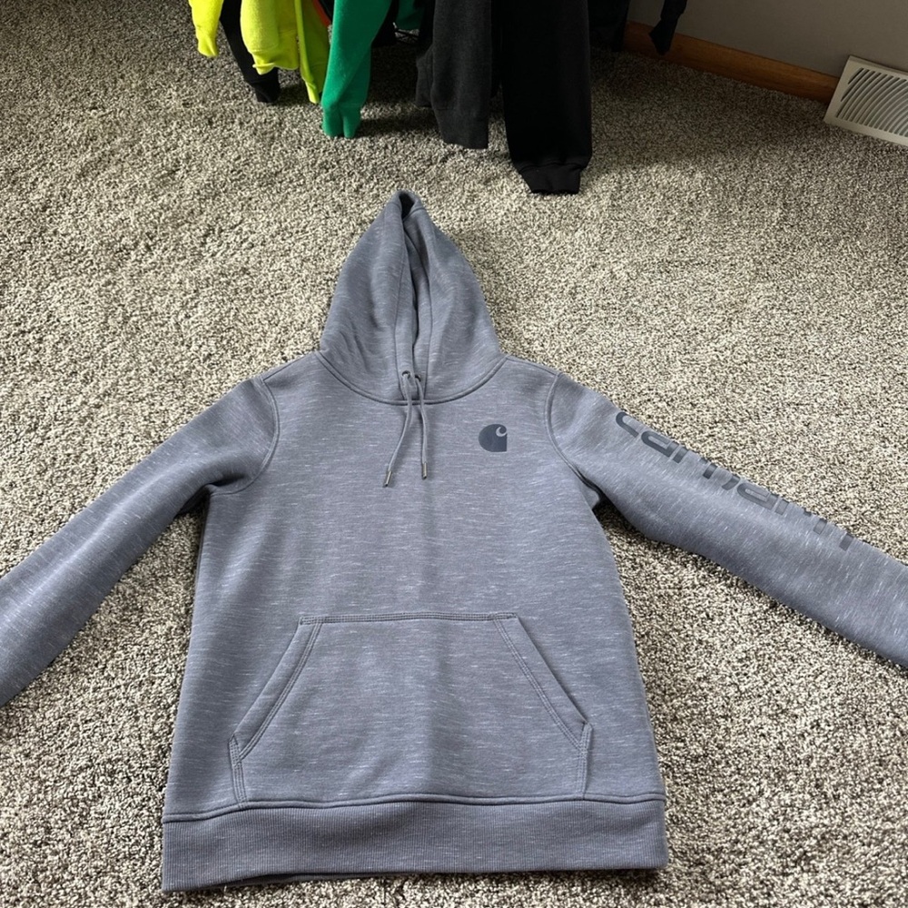 Blue/gray carhartt hoodie